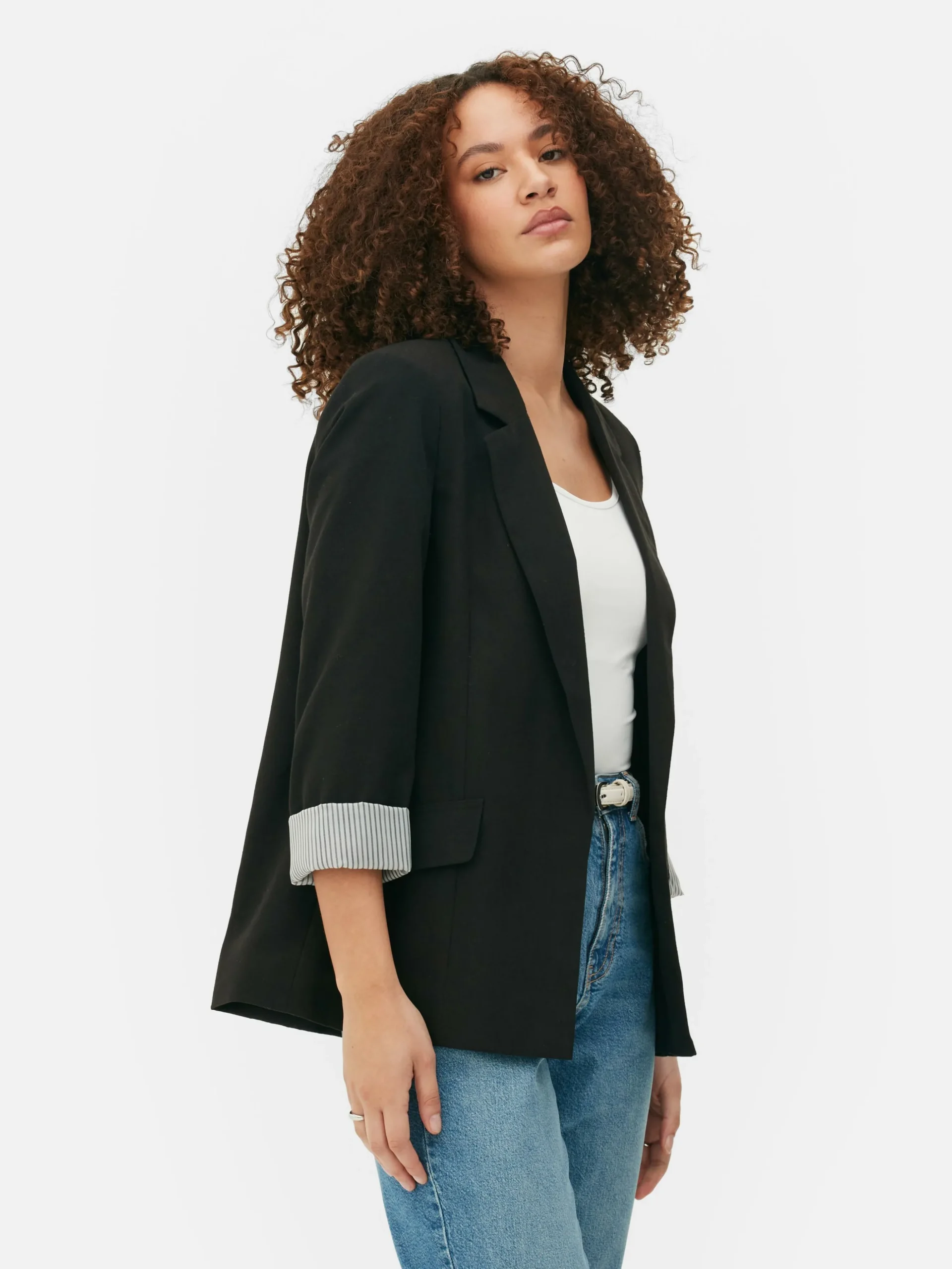Blazer Corte Justo S/ Botões