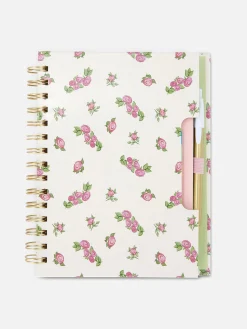 Bloco Notas A5 Padrão Rosa