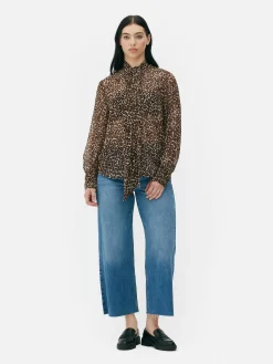 Blusa Botões Laçada