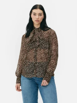 Blusa Botões Laçada