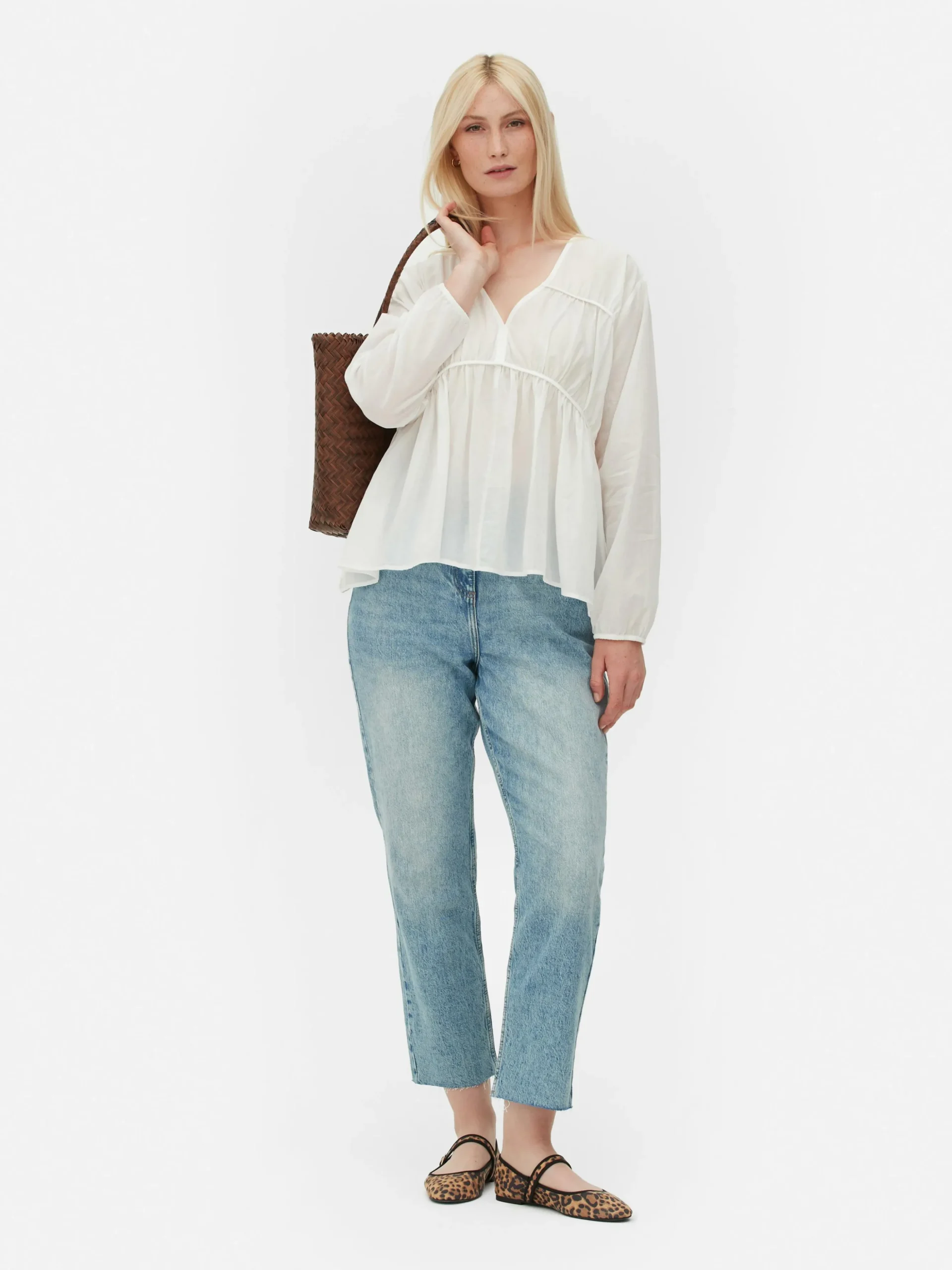 Blusa Franzida Voile Drapeada