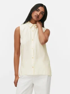 Blusa S/ Mangas Botões