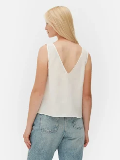 Blusa S/ Mangas Decote V