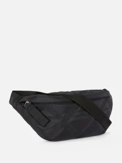 Bolsa Cintura Pespontos Brilhantes