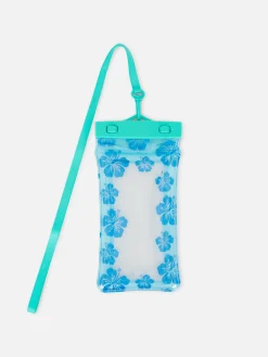 Bolsa Telemóvel Padrão Floral Impermeável