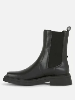 Bota SChelsea Imitação Pele Biqueira Quadrada