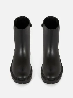 Botas Chelsea Biqueira Redonda