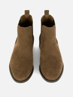 Botas Chelsea Imitação Camurça Clássicas