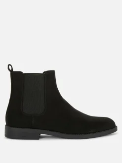 Botas Chelsea Imitação Camurça