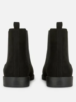 Botas Chelsea Imitação Camurça