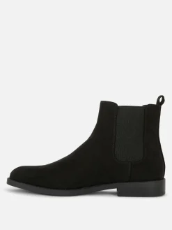 Botas Chelsea Imitação Camurça