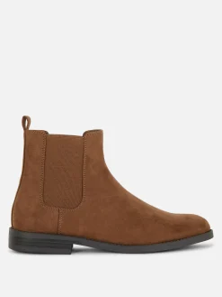 Botas Chelsea Imitação Camurça
