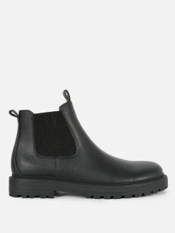 Botas Chelsea Imitação Pele