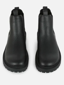 Botas Chelsea Imitação Pele