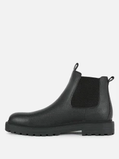 Botas Chelsea Imitação Pele