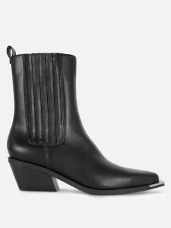 Botas Cowboy Imitação Pele