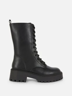 Botas Estilo Motard Atacadores Sola Grossa