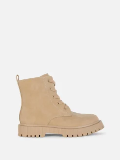 Botas Imitação Camurça Atacadores