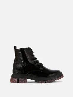 Botas Sola Cintilante Imitação Pele Verniz