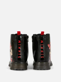 Botas Sola Grossa Verniz Disney Minnie