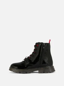 Botas Sola Grossa Verniz Disney Minnie