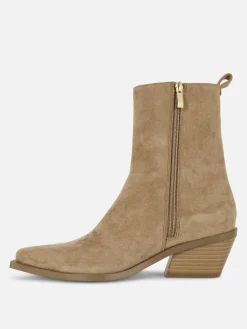 Botins Salto Baixo Western