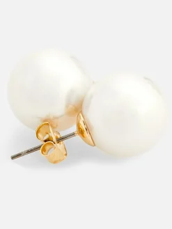 Brincos Pequenos Imitação Pérolas