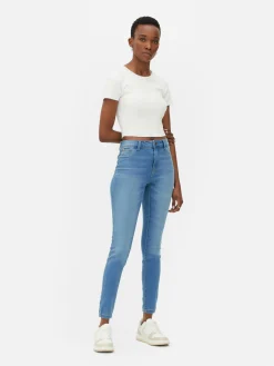 Calças Ganga Skinny Básicas Cintura Média
