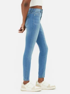 Calças Ganga Skinny Básicas Cintura Média