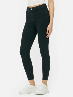 Calças Ganga Skinny Básicas Cintura Média