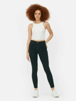 Calças Ganga Skinny Básicas Cintura Média
