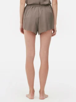 Calções Pijama Cetim Laço Frente