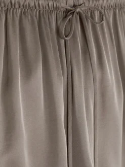 Calções Pijama Cetim Laço Frente