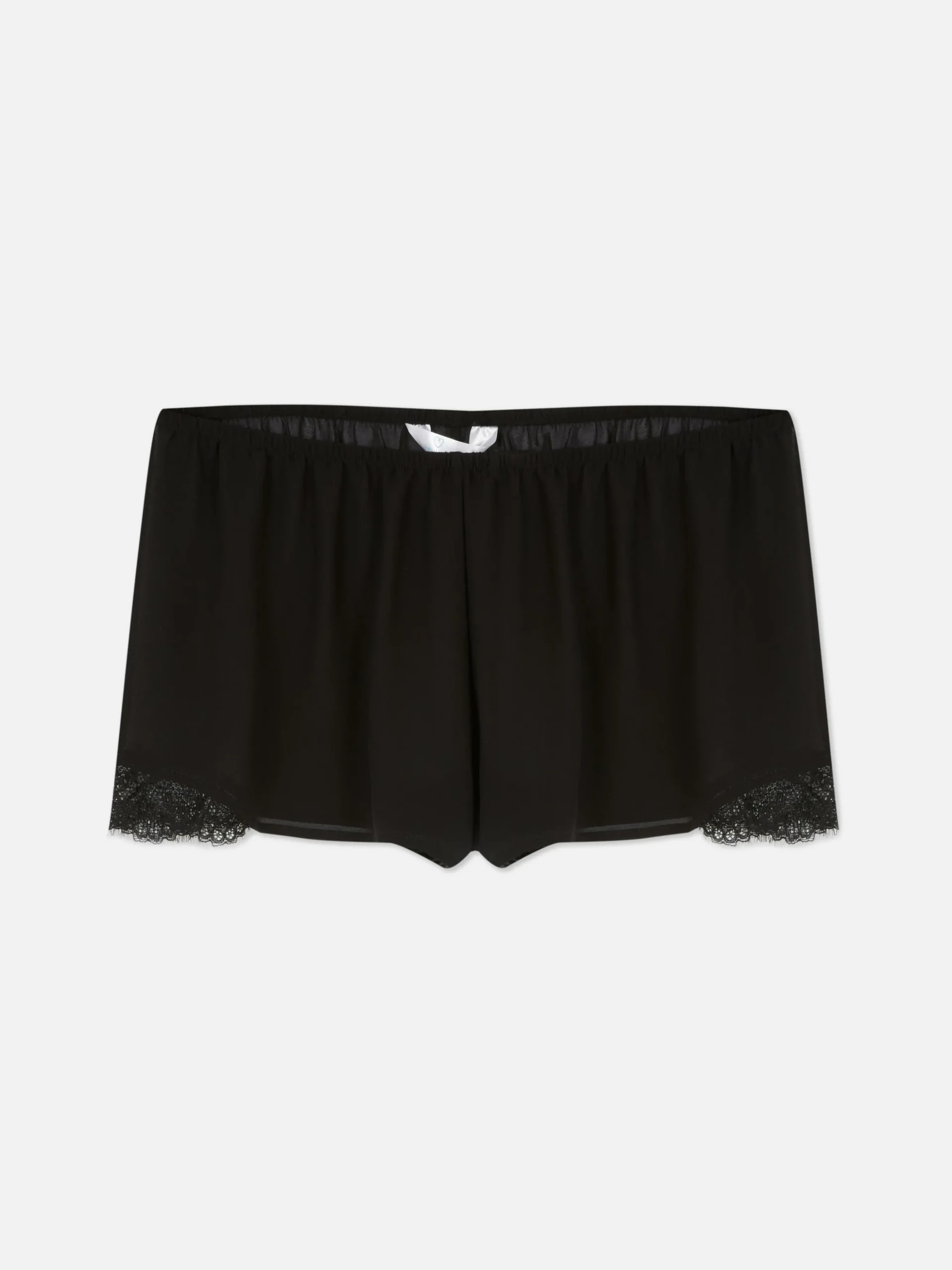 Calções Pijama Rebordo Renda/malha Transparente