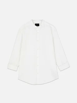 Camisa Botões Manga Enrolada