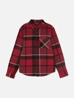 Camisa Manga Comprida Botões Xadrez