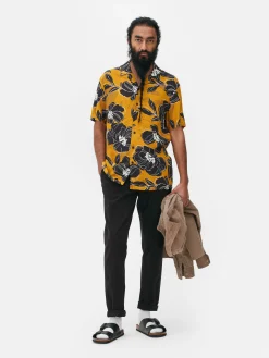 Camisa Manga Curta Estampado Floral