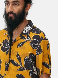 Camisa Manga Curta Estampado Floral