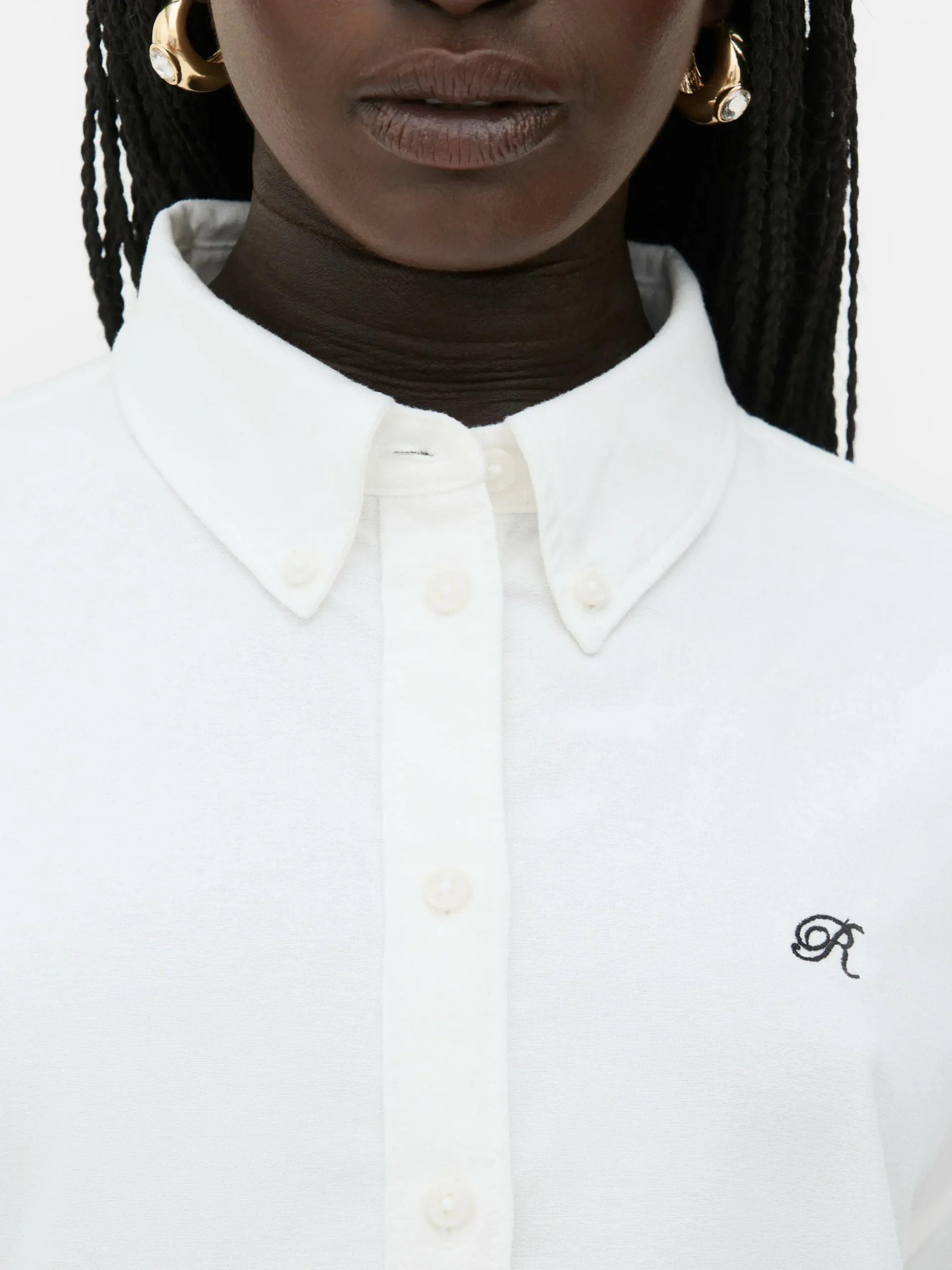 Camisa Oxford Botões Rita Ora