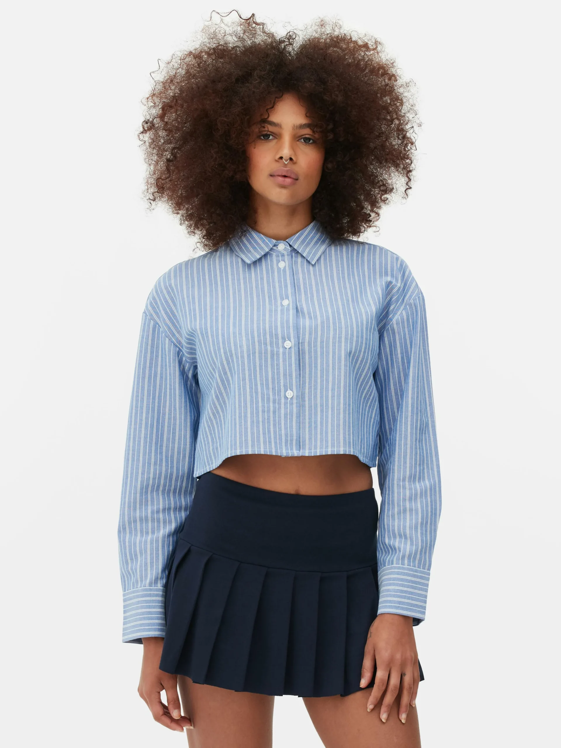 Camisa Oxford Curta