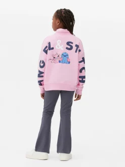 Camisola 1/2 Fecho Correr Disney Stitch & Angel