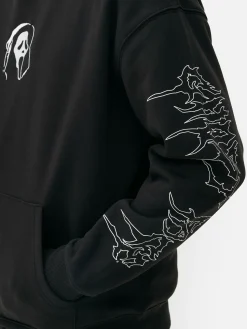 Camisola Capuz Gráfico Ghostface Gritos