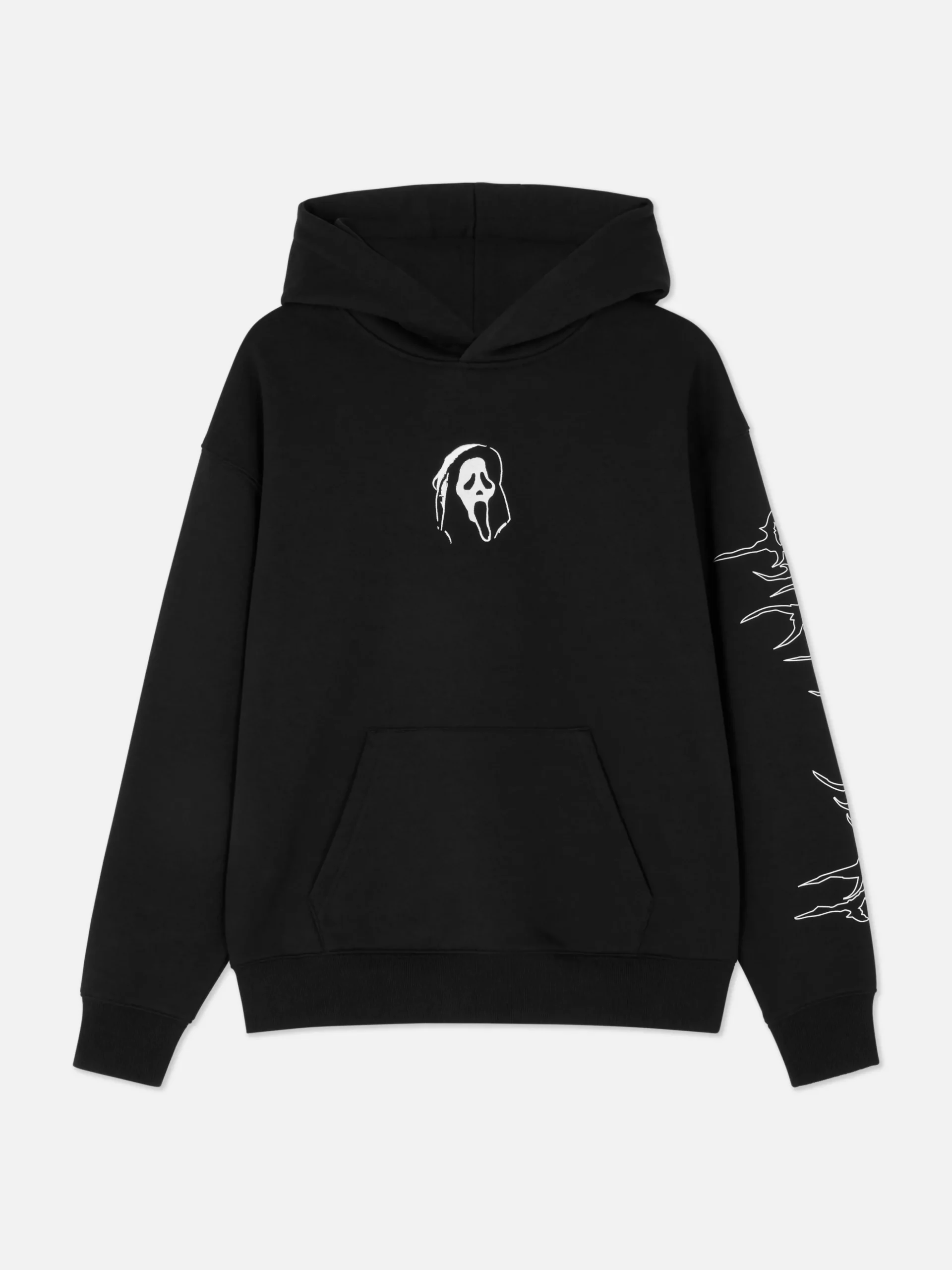 Camisola Capuz Gráfico Ghostface Gritos