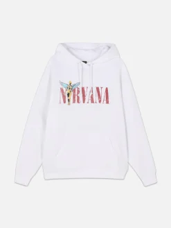 Camisola Capuz Gráfico Nirvana