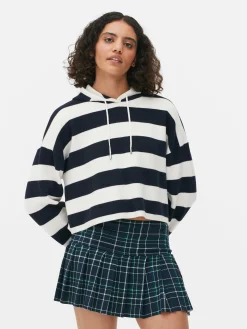 Camisola Capuz Malha Riscas