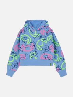 Camisola Capuz Padrão Disney Stitch