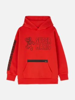 Camisola Capuz Personagem Super Mario