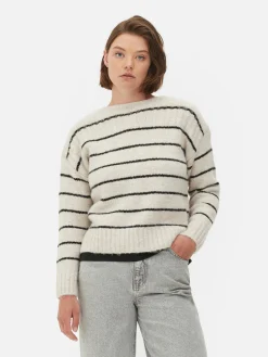 Camisola Corte Folgado Riscas