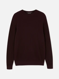 Camisola Decote Redondo Malha Entrançada