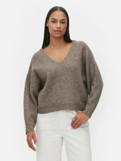 Camisola Decote V Malha